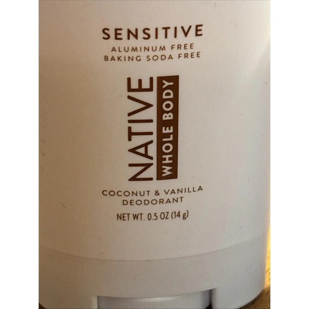 NATIVE Natural Deodorant (.5oz/14g) Travel SizeCOCONUT & VANILLA - Lot of 2  New